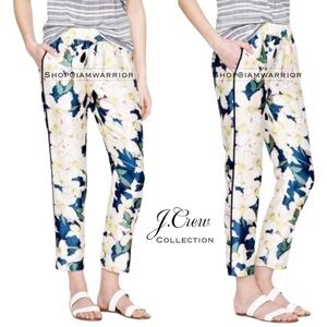 J.Crew Collection NWT silk/wool floral track pants *Shop@iAmWarrior
